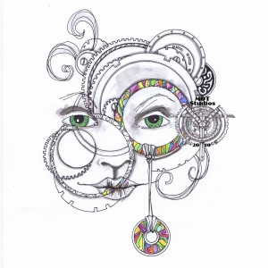 Green eyes and gears